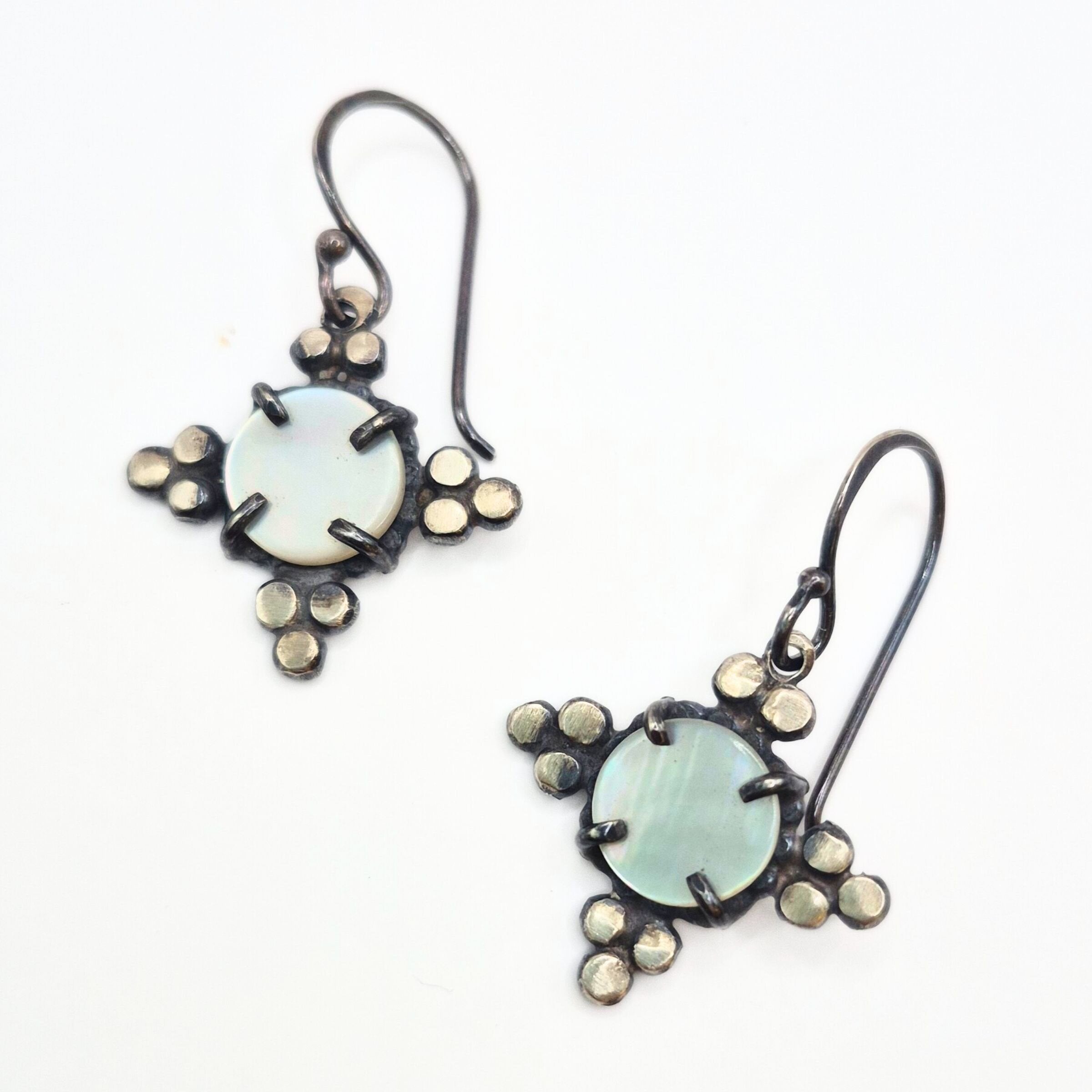 Mother-of-Pearl Star Earrings