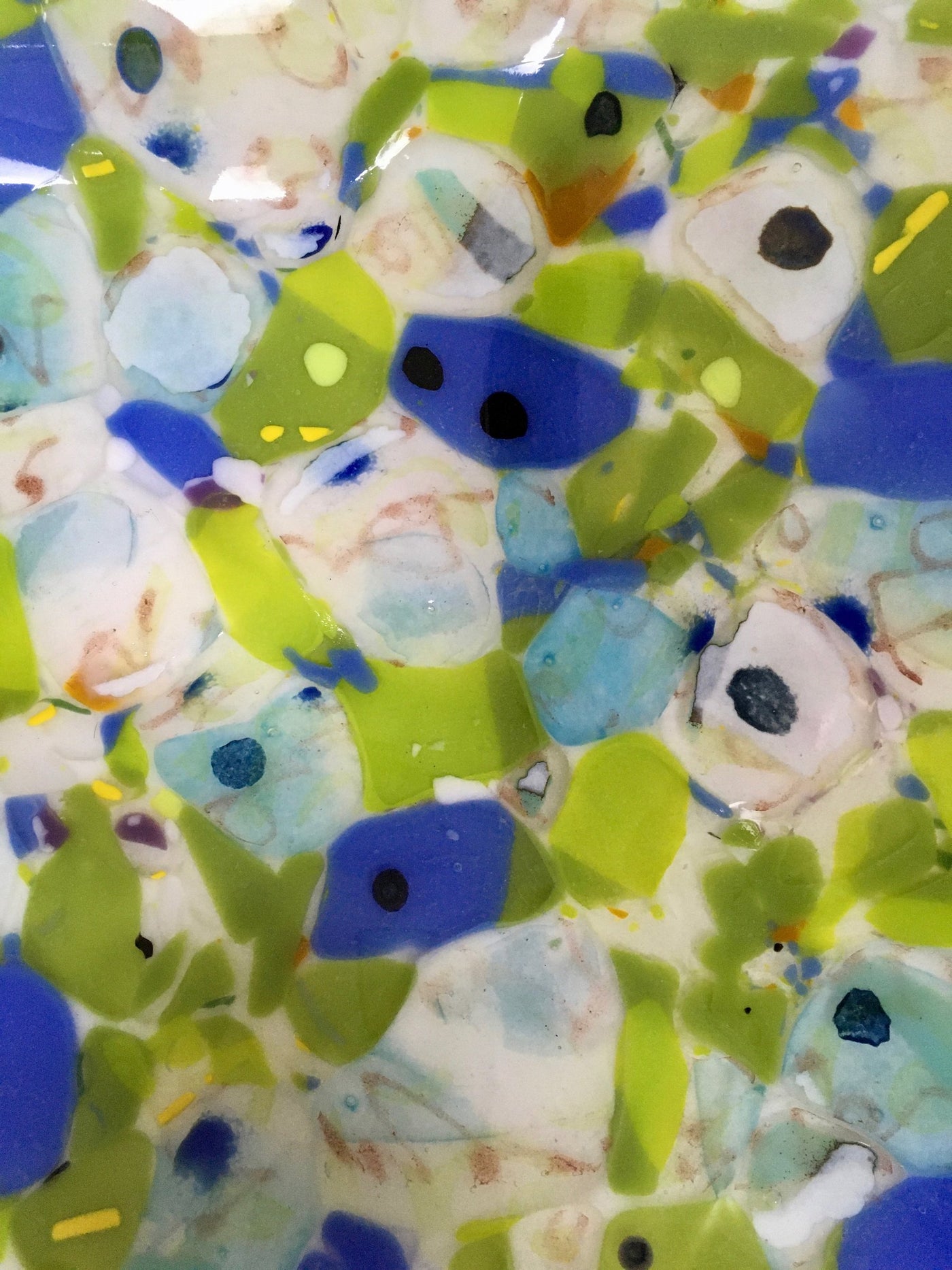Green and Blue Square Bowl