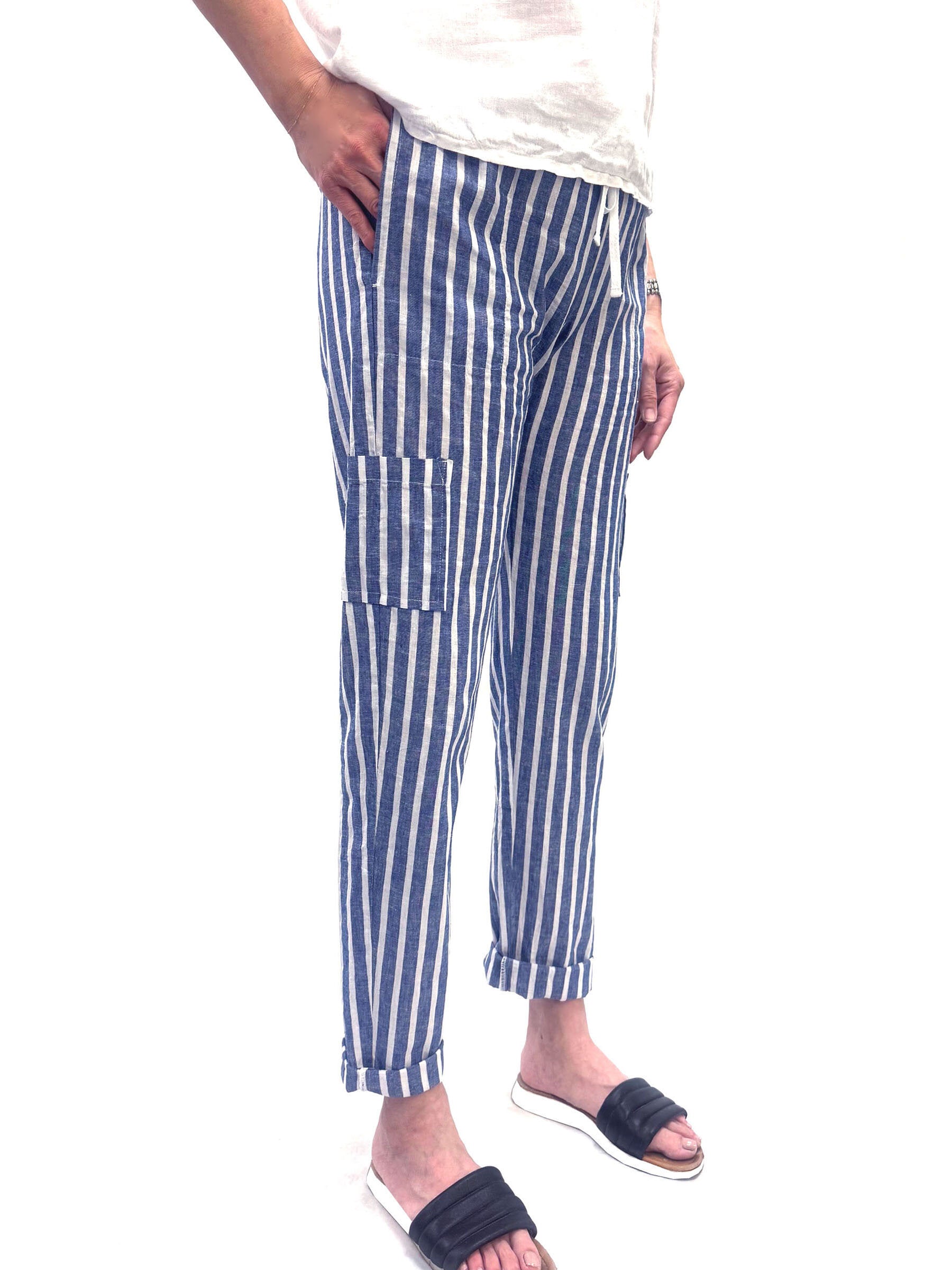Striped Cargo Pant