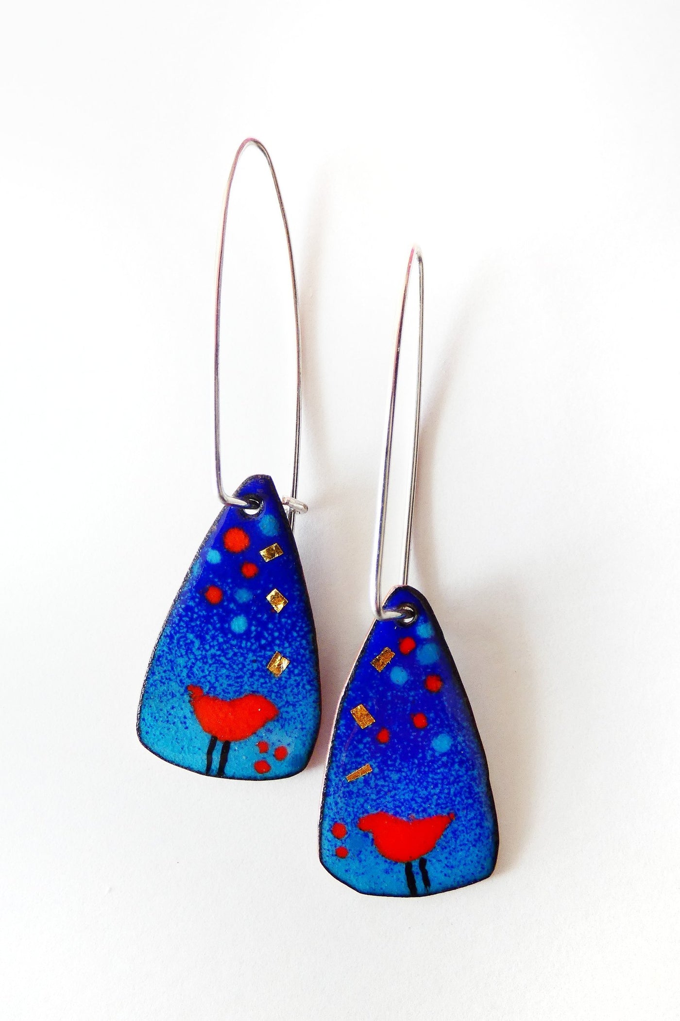 Red Bird Earrings