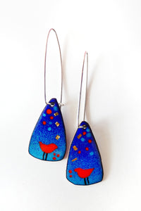 Red Bird Earrings