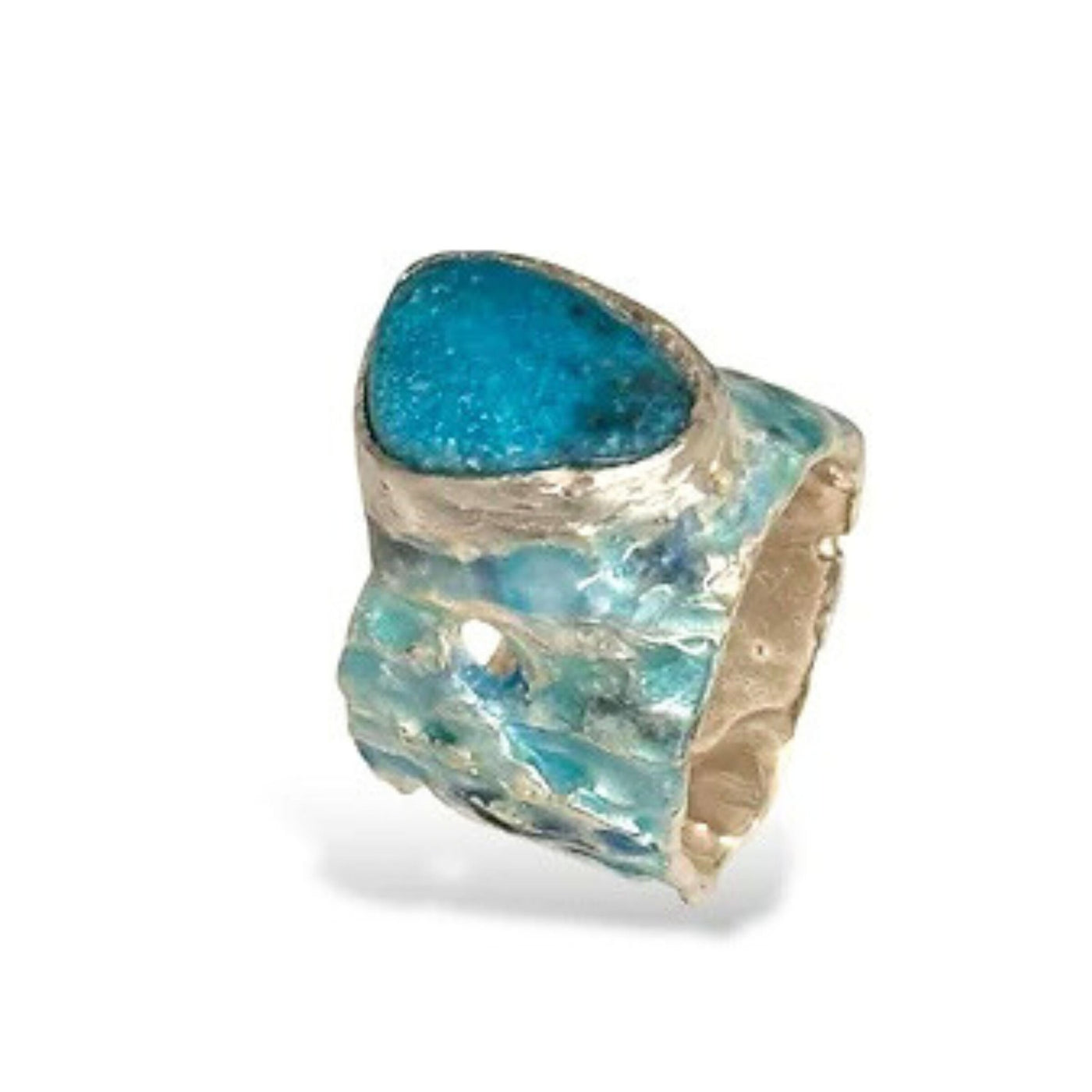 Turquoise Tide Pool Statement Ring