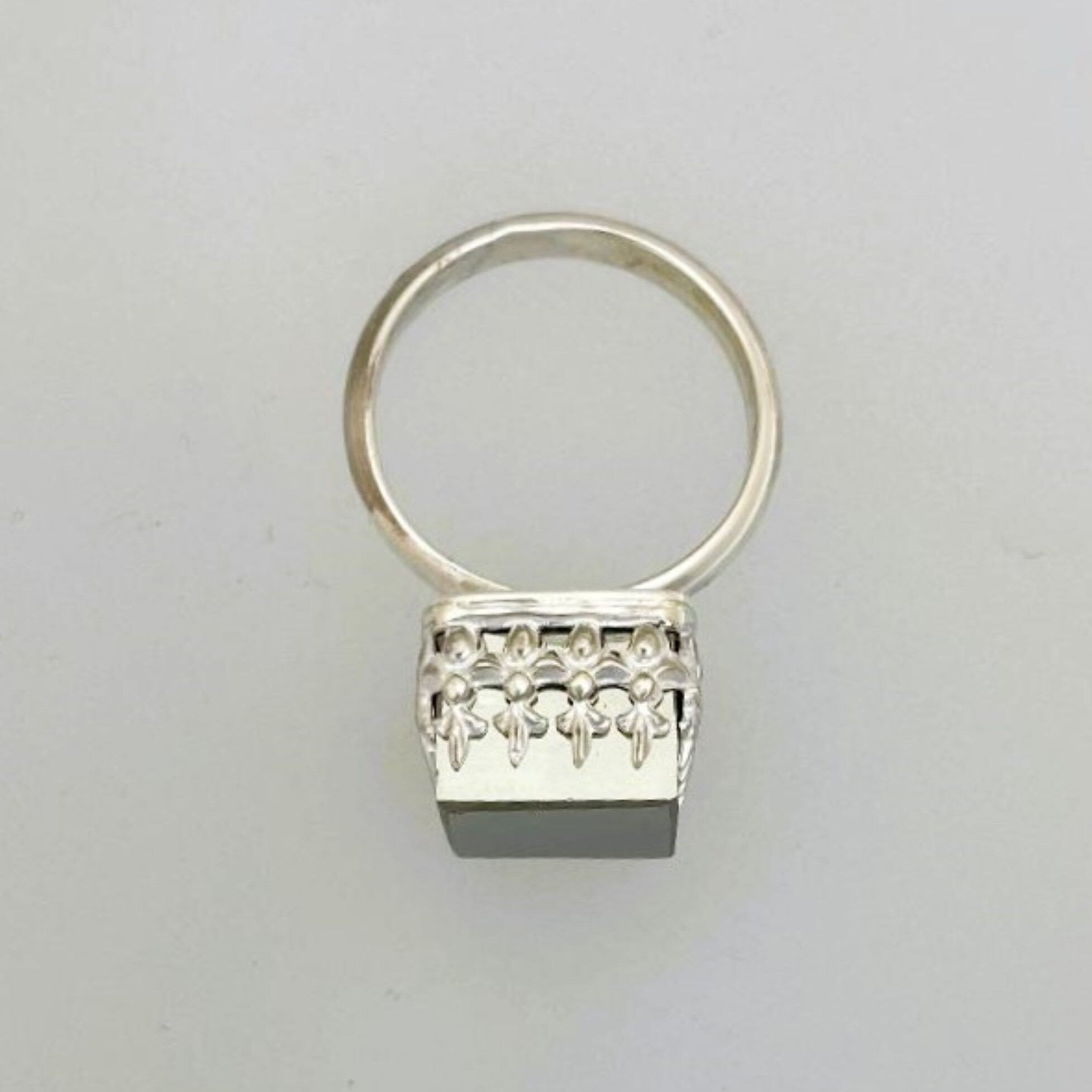 Pyrite Crown Ring