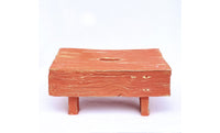 Trompe L'oeil Hand-Hewn Stool