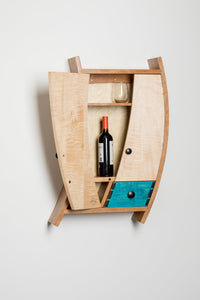Curved Liquor Cabinet