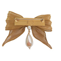 Charmed Bow & Pearl Pin