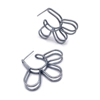 Link Hoop Petal Earrings