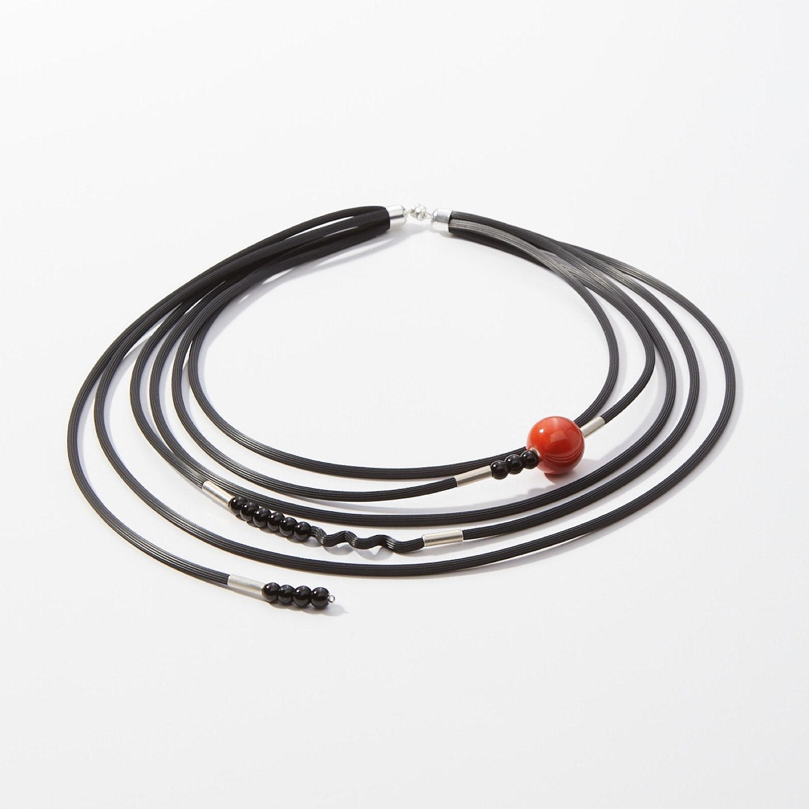 Playful Persimmon Necklace