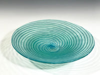 Aqua Blue Vortex Bowl