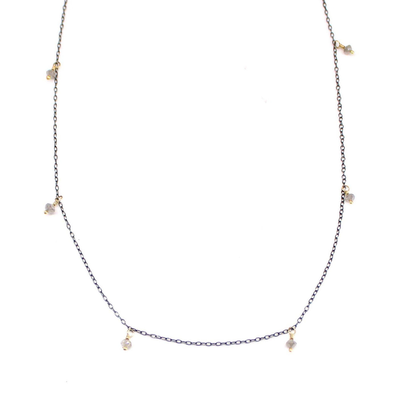 Dangly Diamond Chain Necklace