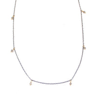 Dangly Diamond Chain Necklace
