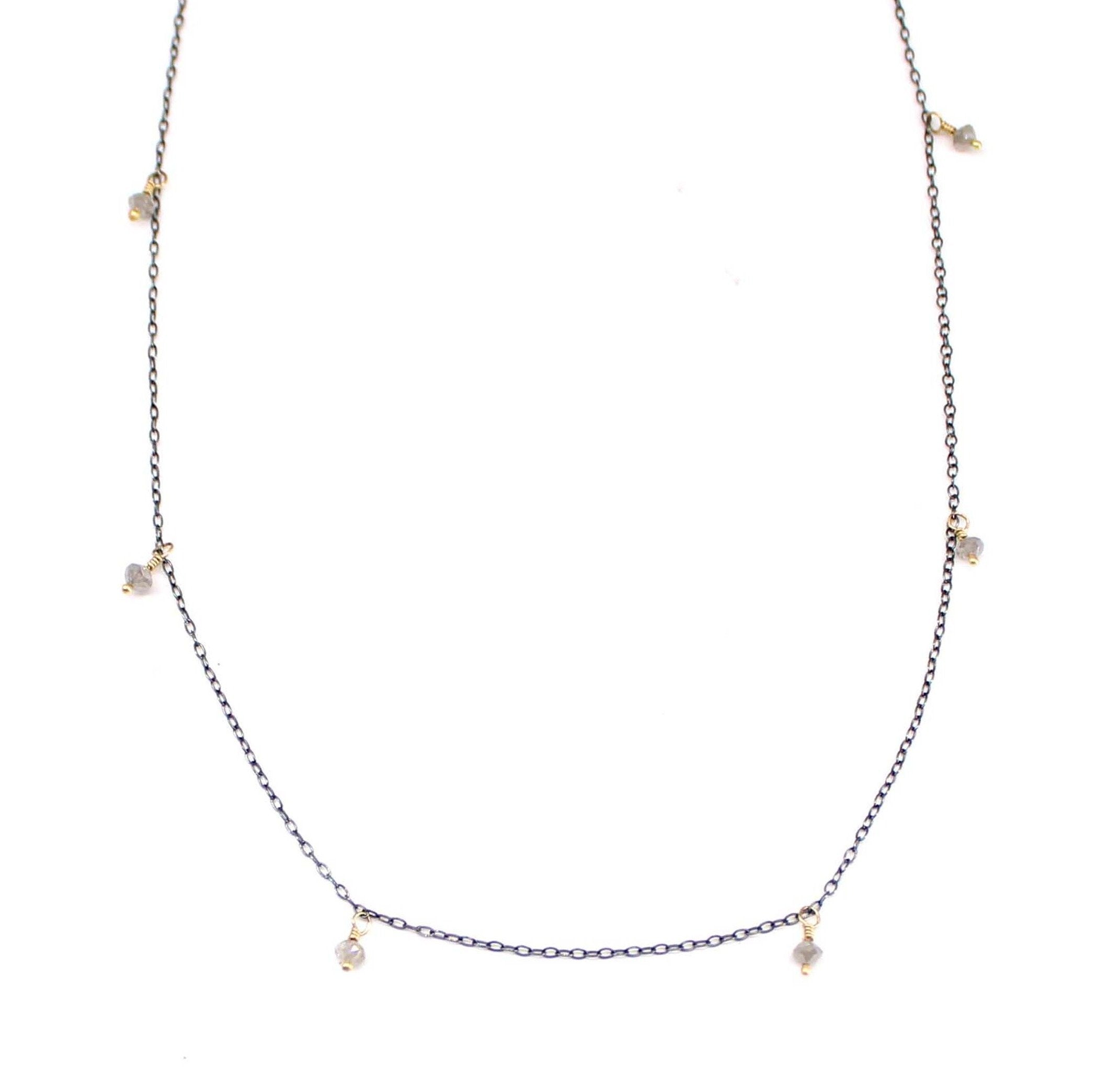Dangly Diamond Chain Necklace