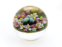 Single Robin's Egg in Nest Miniature Paperweight