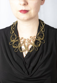 Lace Tiara Zipper Necklace III