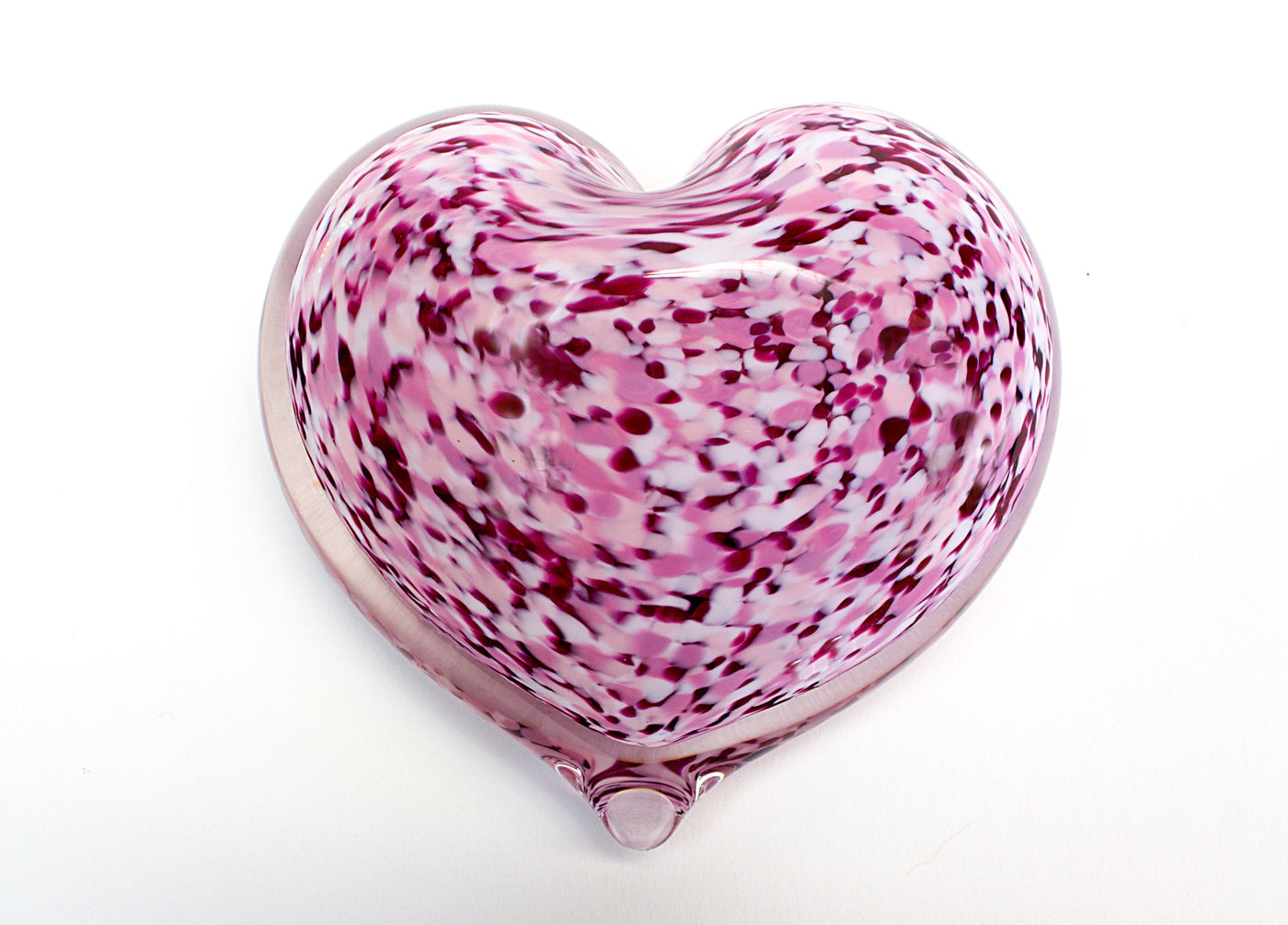 Wild-Rose Heart Paperweight