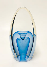Blue, Blue, Amber Exterior.