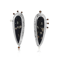Starlit Fossil Palmroot Earrings