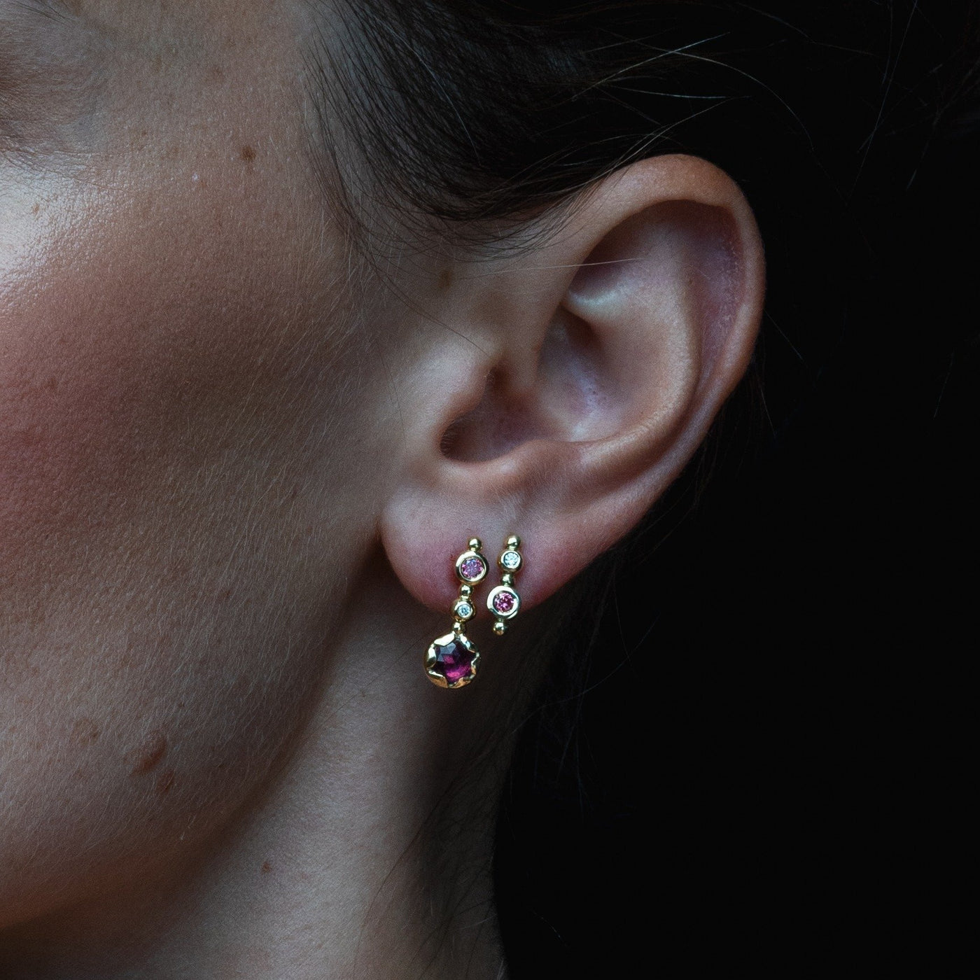 Pink Diamond Elixir Top Studs