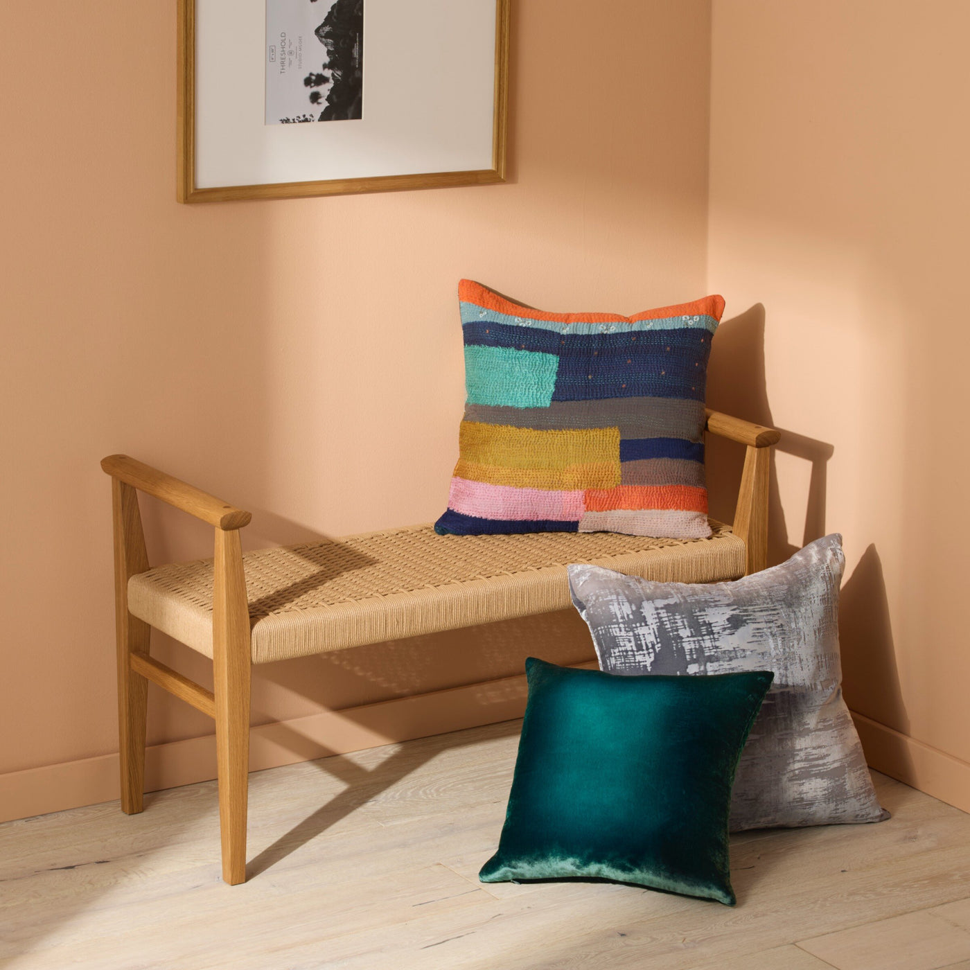 White Oak Danish Cord Bench