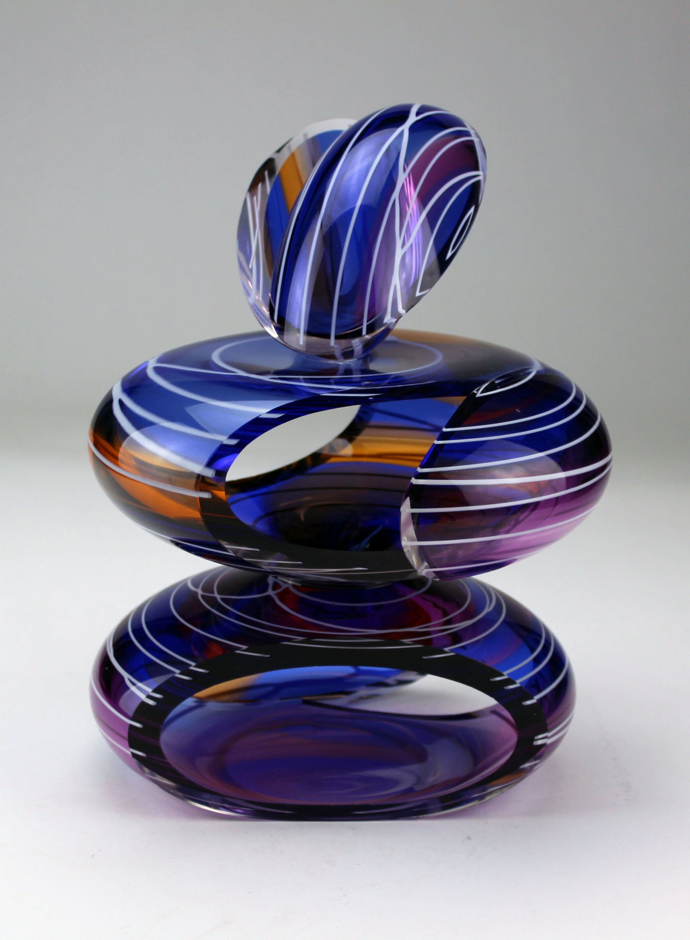 Transparent Remnant Vessel in Blue and Amber