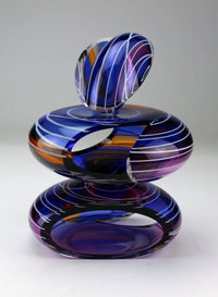 Transparent Remnant Vessel in Blue and Amber