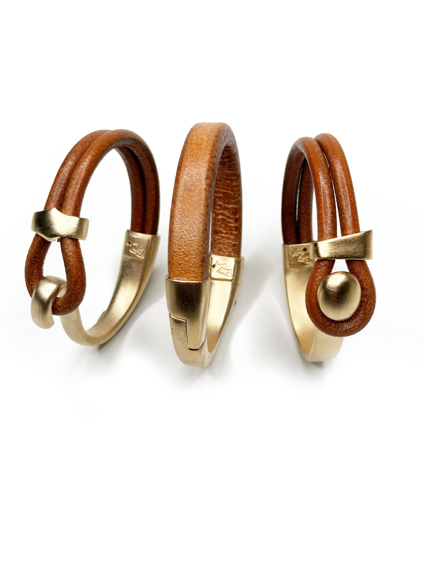 Brown/Gold Set of Three