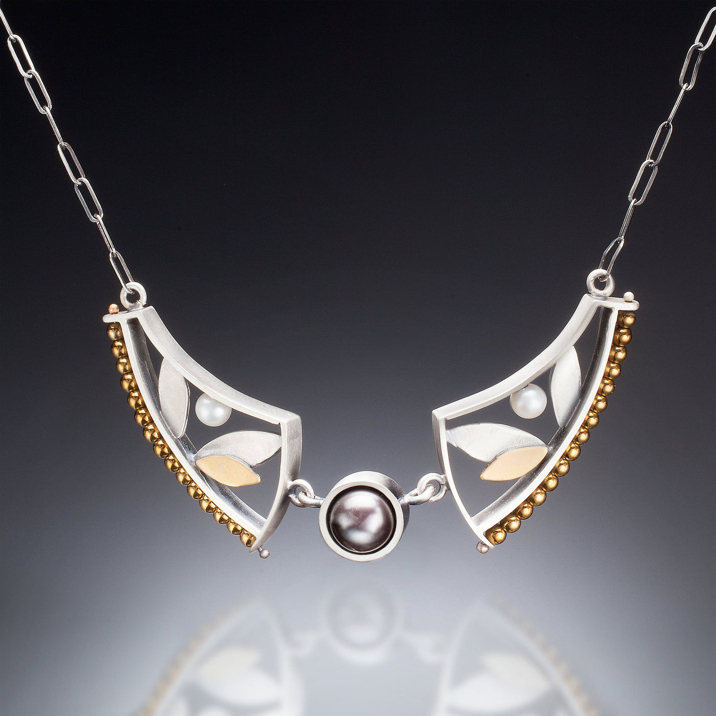 Mixed Metal Curve Necklace