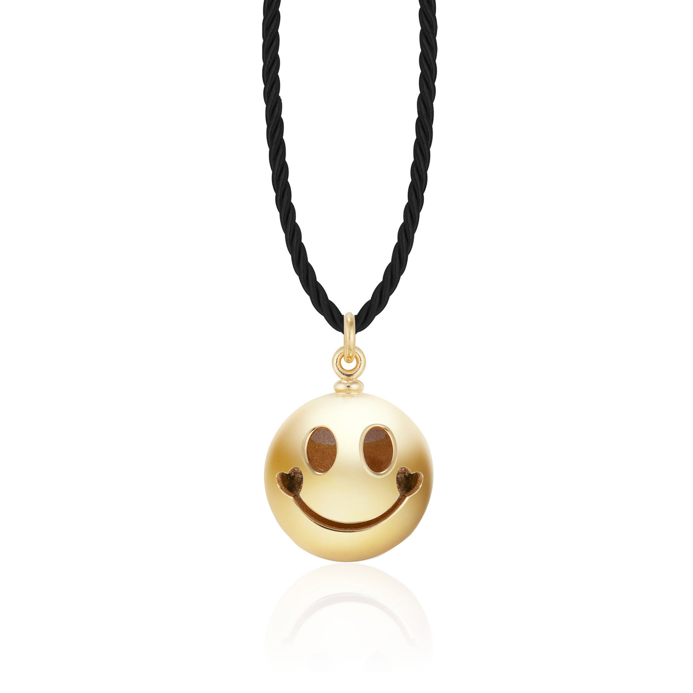 Gold Smiley Heart Pendant