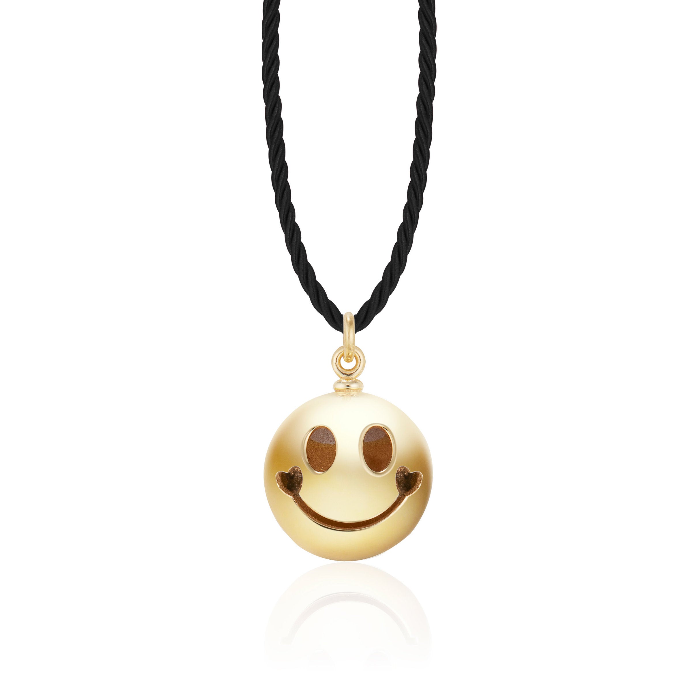 Gold Smiley Heart Pendant