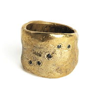 Bronze Five-Diamond Ring
