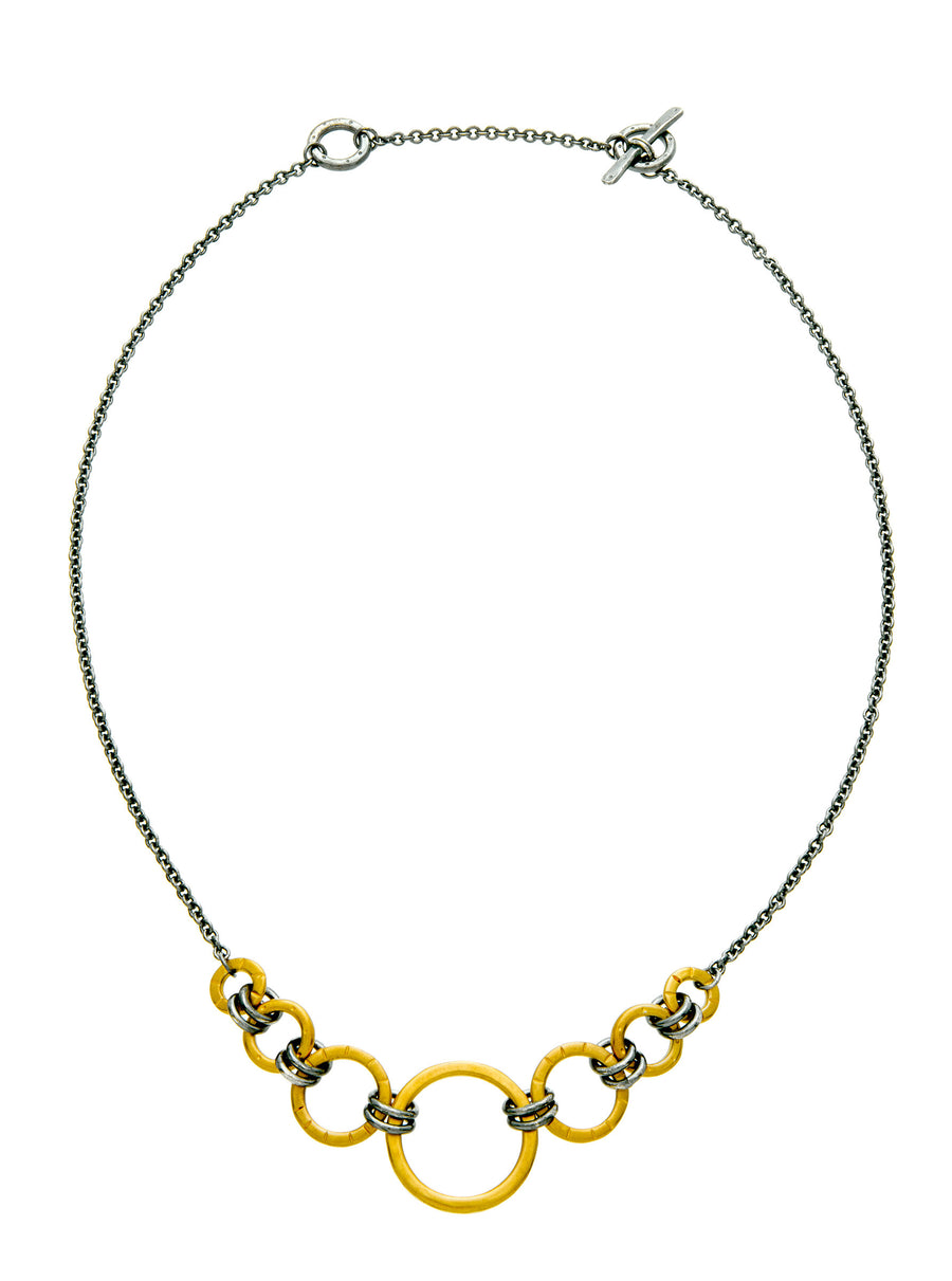 Black and Gold Gradient Necklace