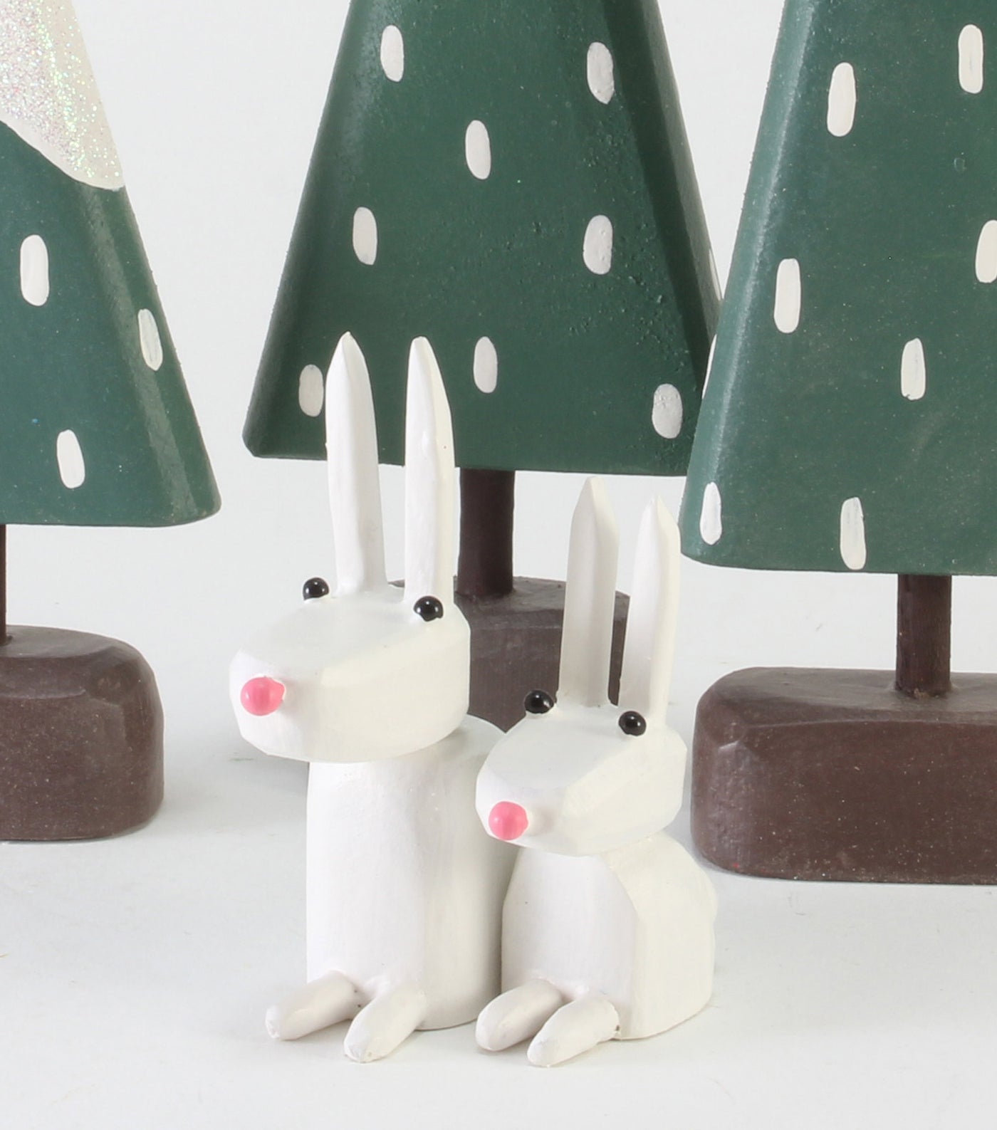 Winter Forest Scene Animals