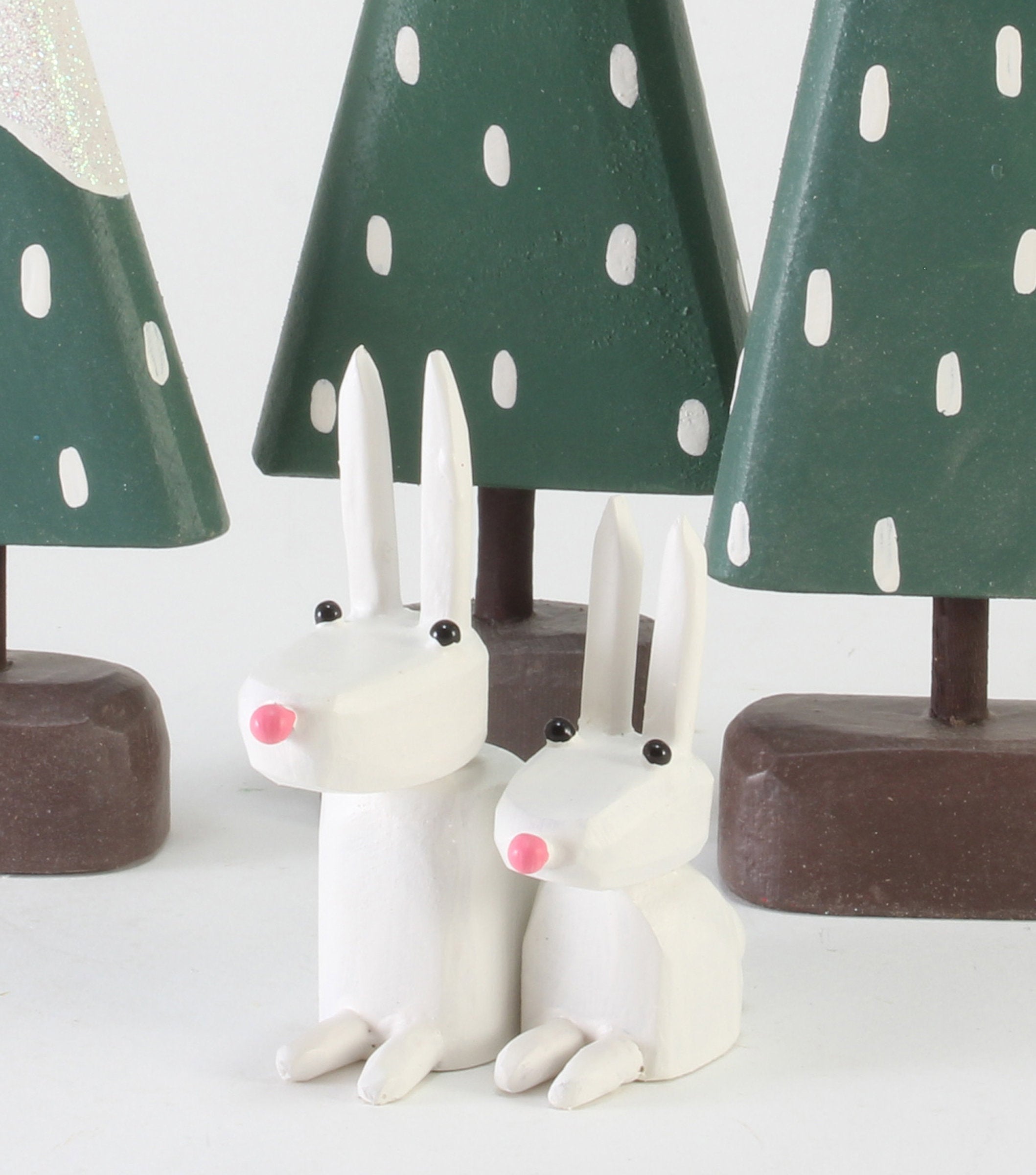 Winter Forest Scene Animals