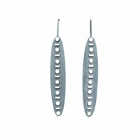 Eclipse Line & Dot Ellipse Earrings