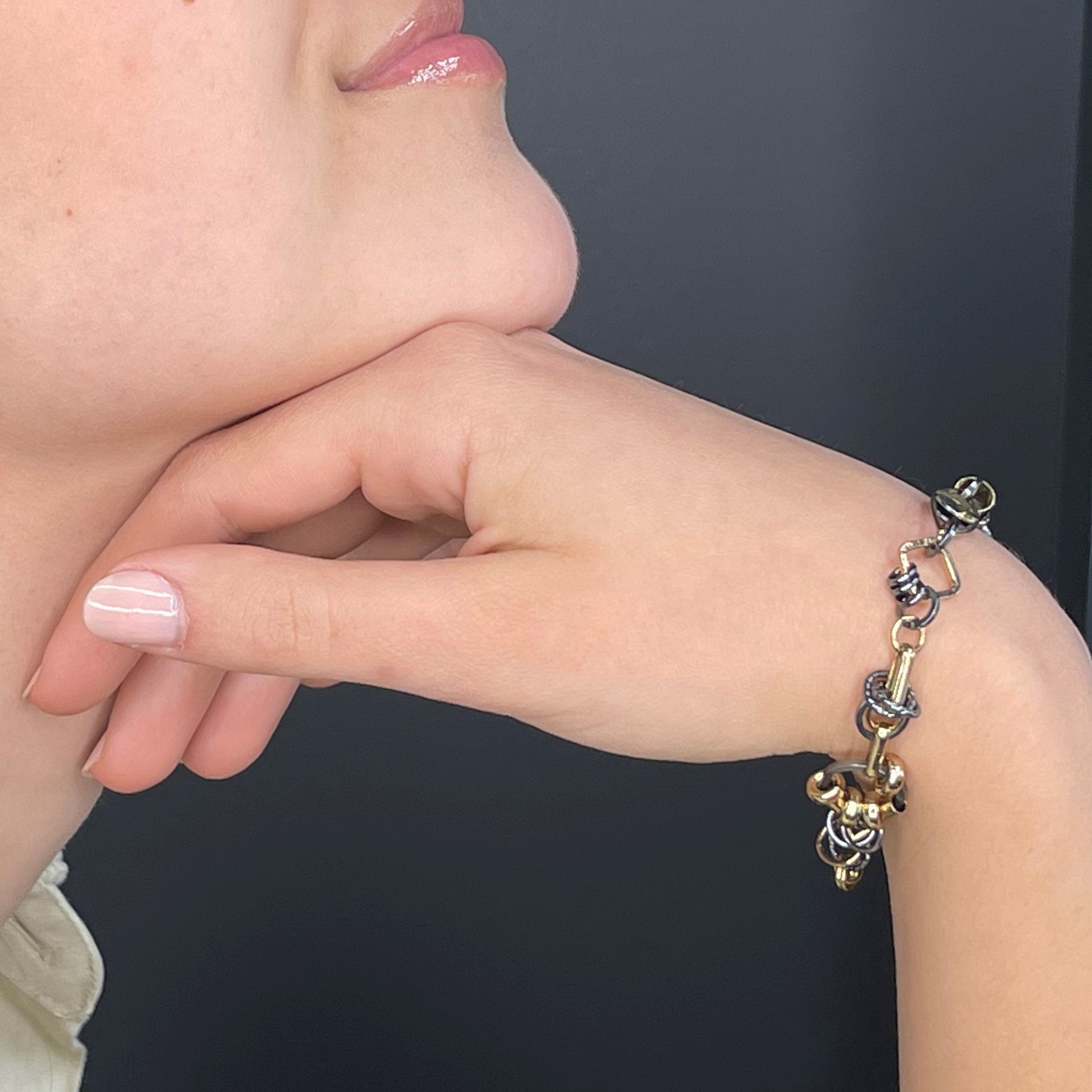 Black and Gold Treasure Bracelet