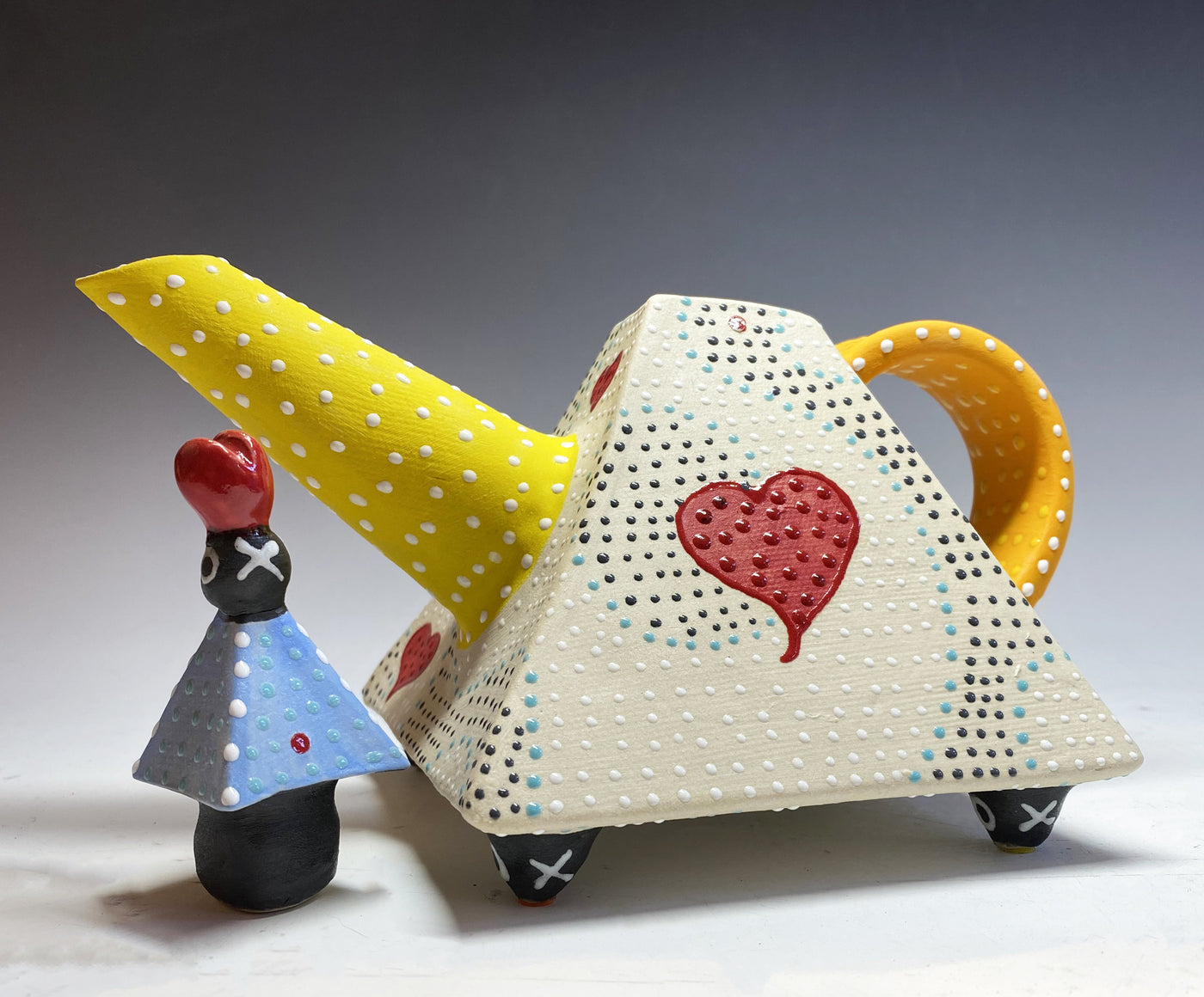 Ripple Heart Teapot