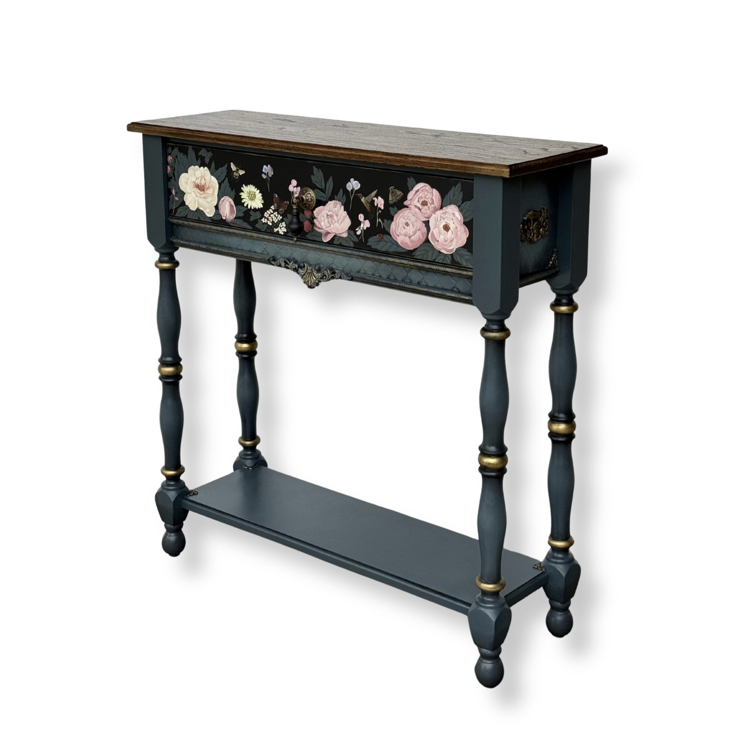 Peonies at Dusk Console Table