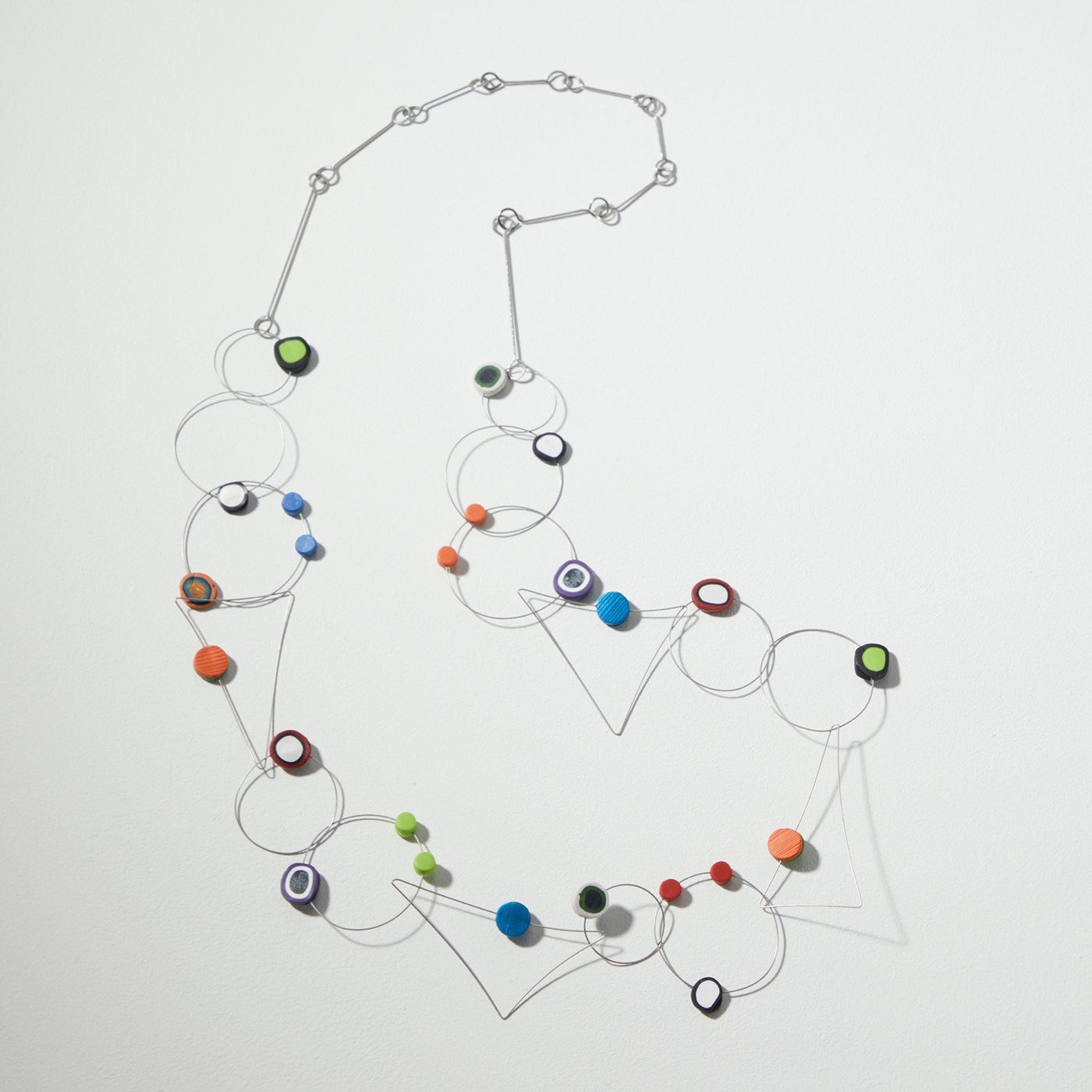 Dots Triangle Circle Necklace