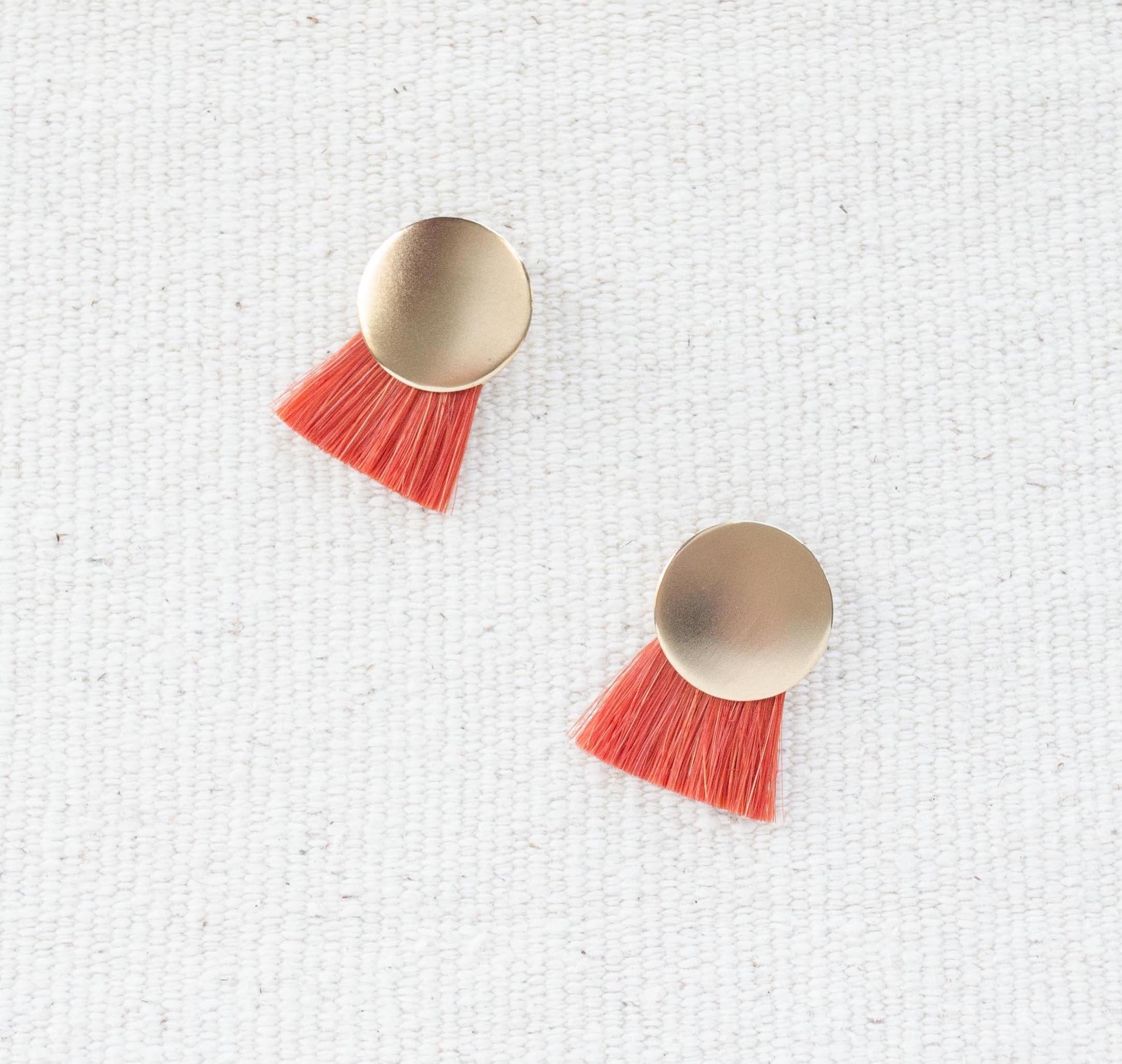 18K Gold Plated Brass Madder Root Orange