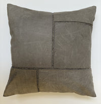 Gray Distressed Leather Tiles #2