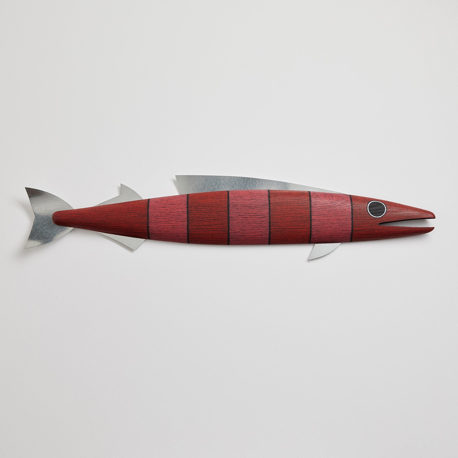 Large Fish with Fins in Red Stripes