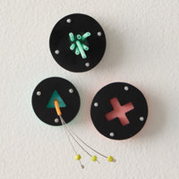 Color Pop Brooch Trio