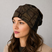 Hand Dyed Batik Wool Hat