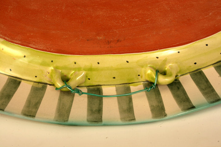 Rabbit & Lettuce Oval Platter
