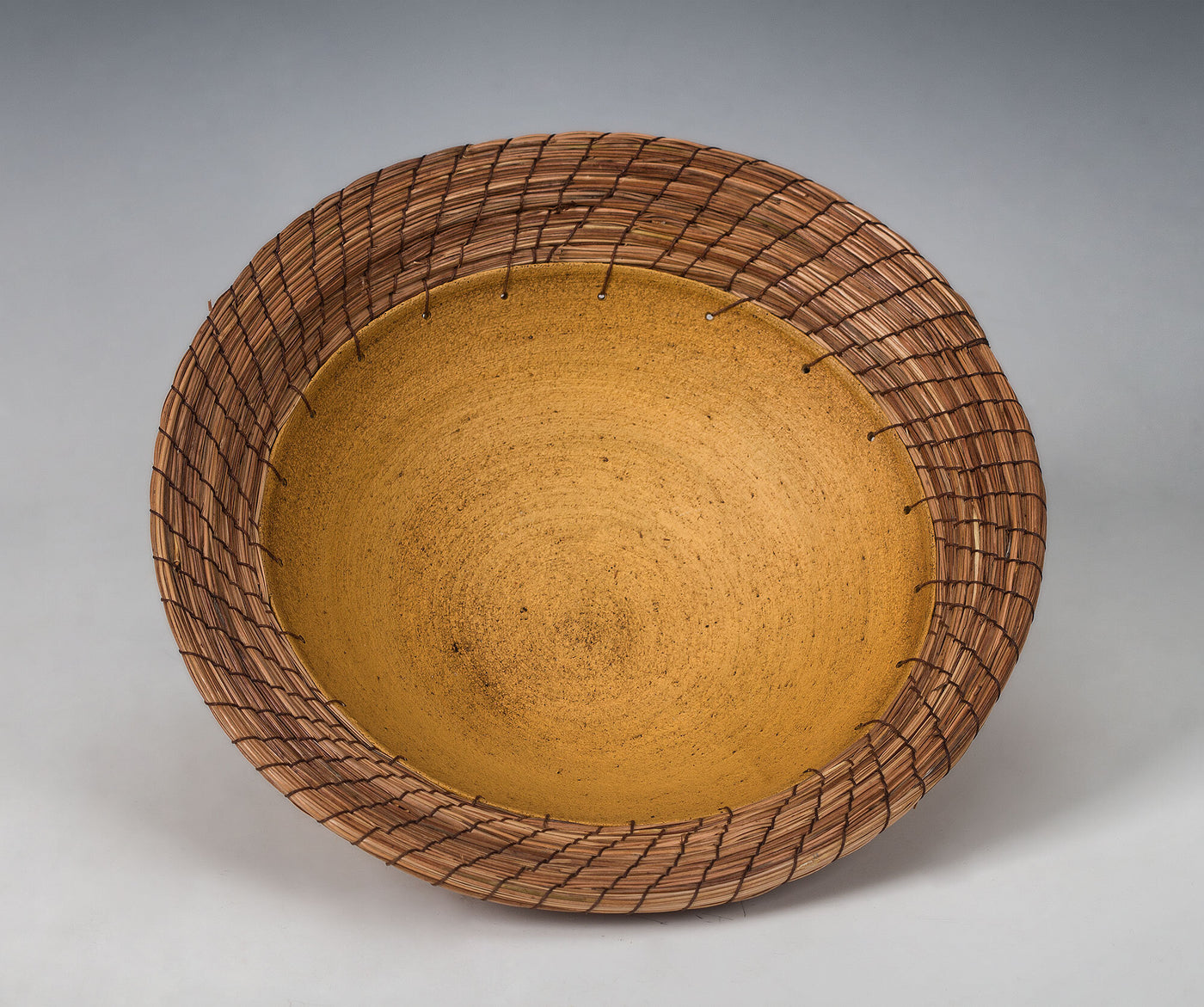 Ochre Woven Centerpiece Bowl