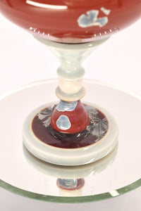 Miniature Crystalline Red & Blue Jar II