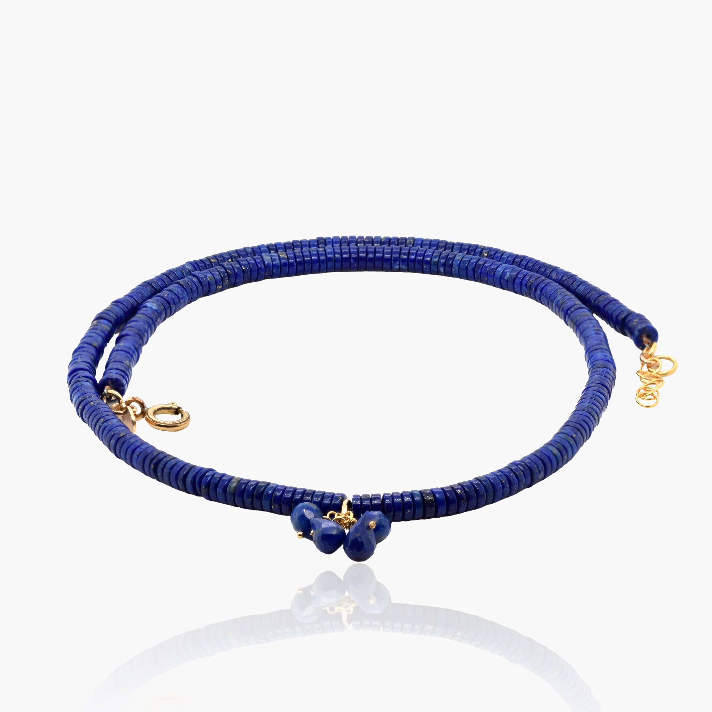 Lapis Necklace with Cluster