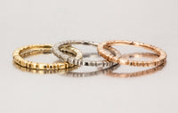 left to right: yellow, white, pink gold, all 2mm