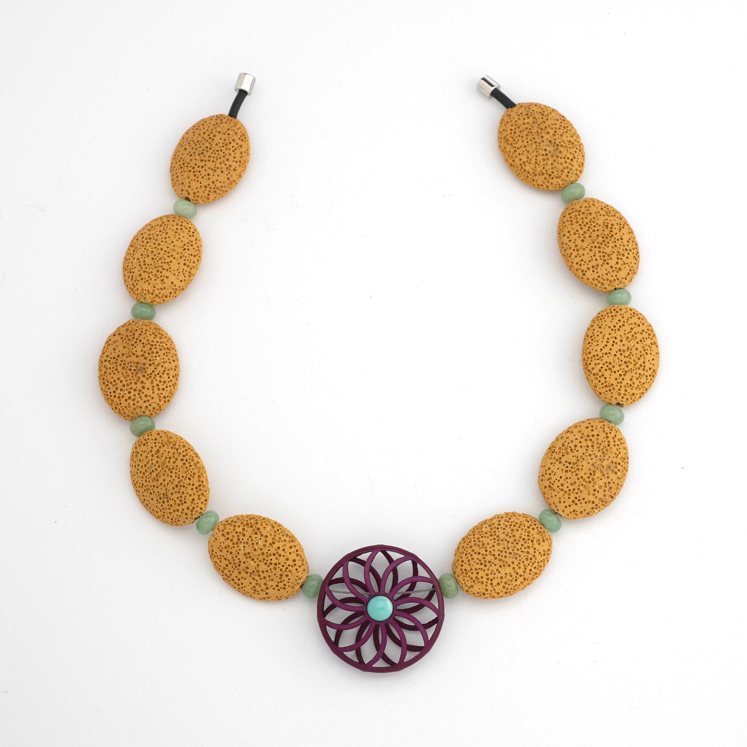 Ochre Pinwheel Choker