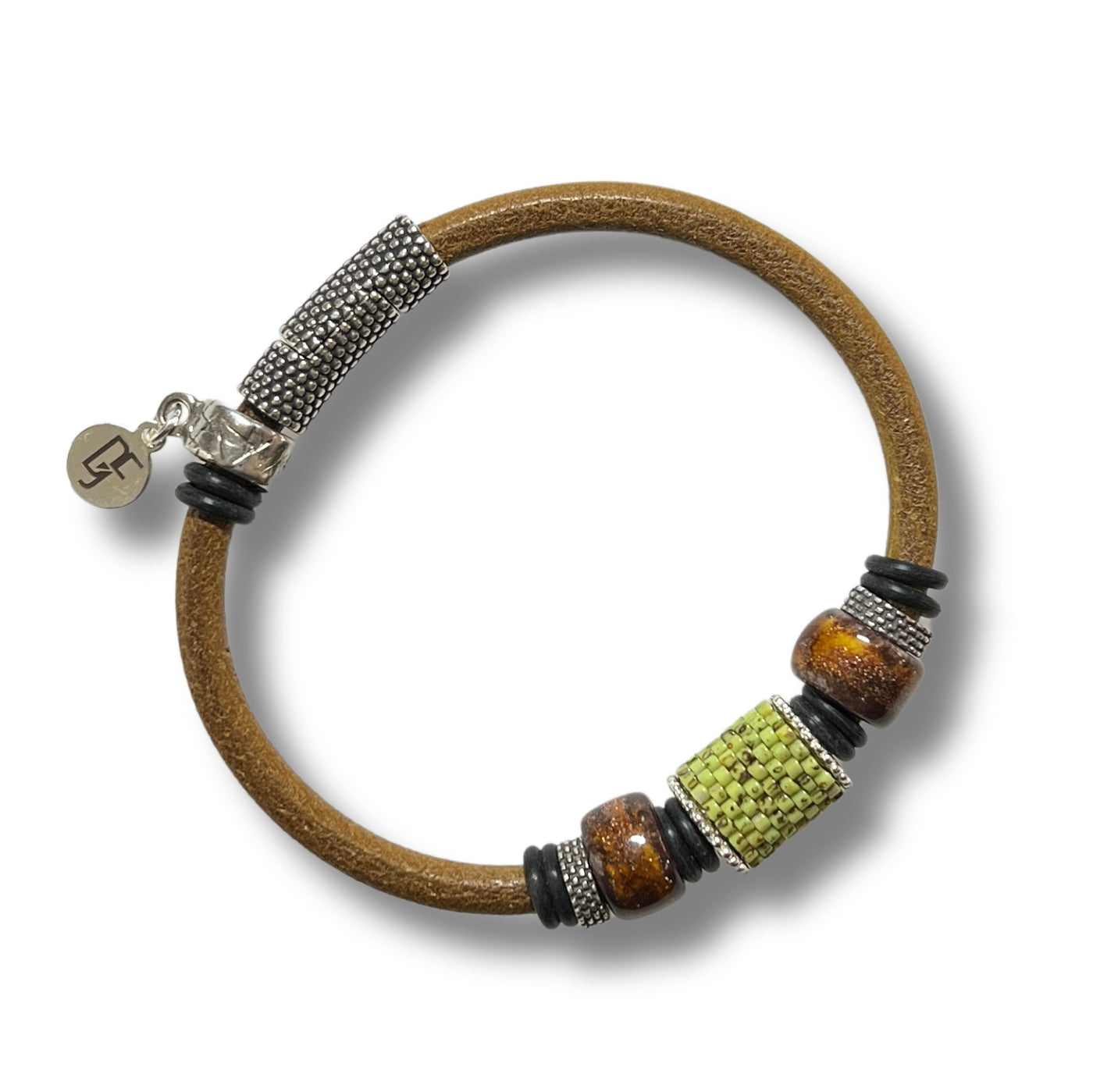 Chartreuse, Olive Green Leather